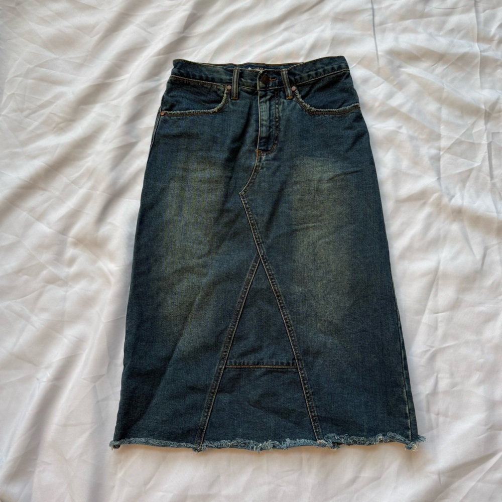 Vintage Classic Blue Denim Skirt